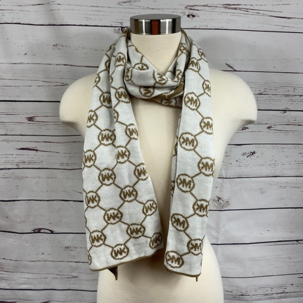 Michael Kors Tan Printed‎ Scarf